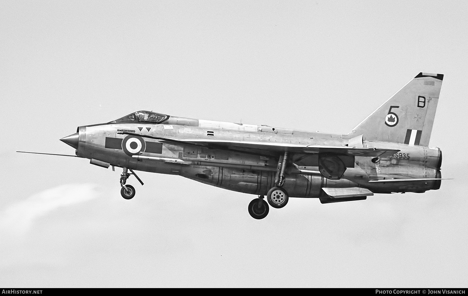 Aircraft Photo of XS935 | English Electric Lightning F6 | UK - Air Force | AirHistory.net #404245