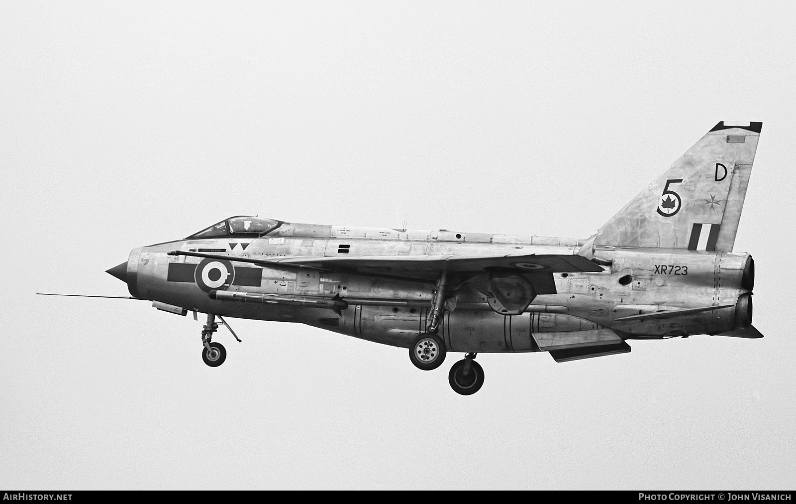 Aircraft Photo of XR723 | English Electric Lightning F6 | UK - Air Force | AirHistory.net #404274