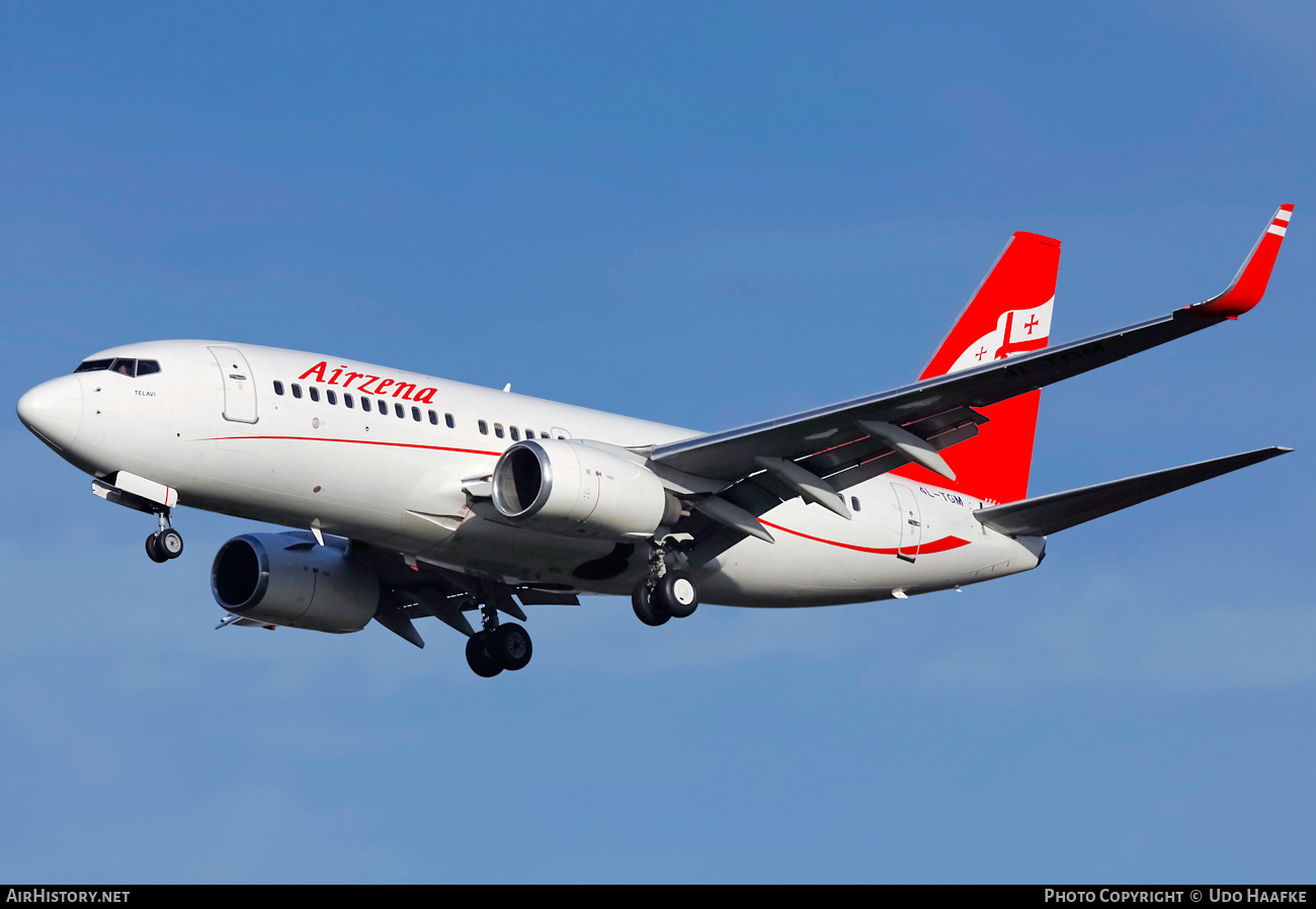 Aircraft Photo of 4L-TGM | Boeing 737-76N | Airzena - Georgian Airways | AirHistory.net #404304