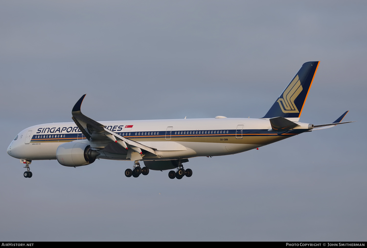 Aircraft Photo of 9V-SMW | Airbus A350-941 | Singapore Airlines | AirHistory.net #404320