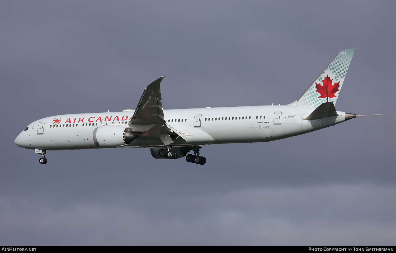 Aircraft Photo of C-FGDT | Boeing 787-9 Dreamliner | Air Canada | AirHistory.net #404329