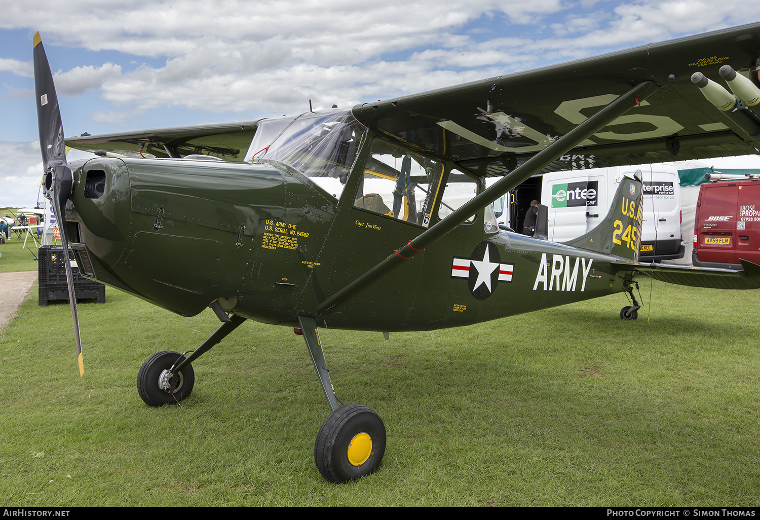 Aircraft Photo of G-VDOG / 24582 | Cessna O-1E Bird Dog (305C/L-19E) | USA - Army | AirHistory.net #404333