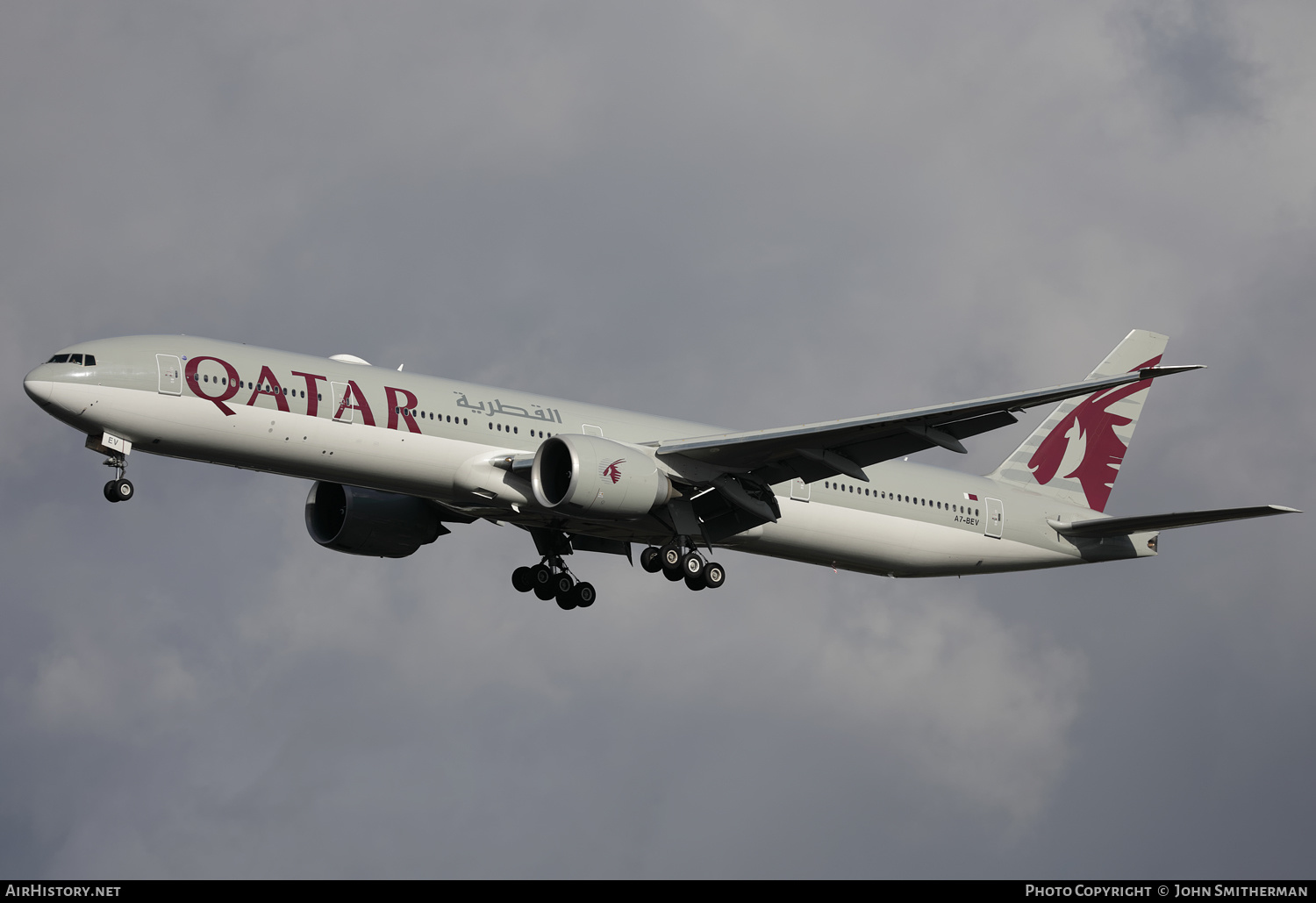 Aircraft Photo of A7-BEV | Boeing 777-300/ER | Qatar Airways | AirHistory.net #404370