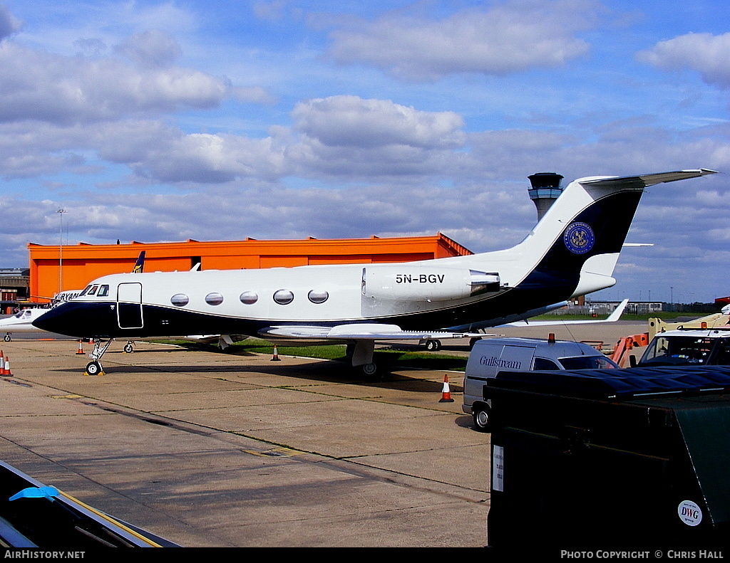 Aircraft Photo of 5N-BGV | Grumman American G-1159 Gulfstream II | Rochas Foundation | AirHistory.net #404373