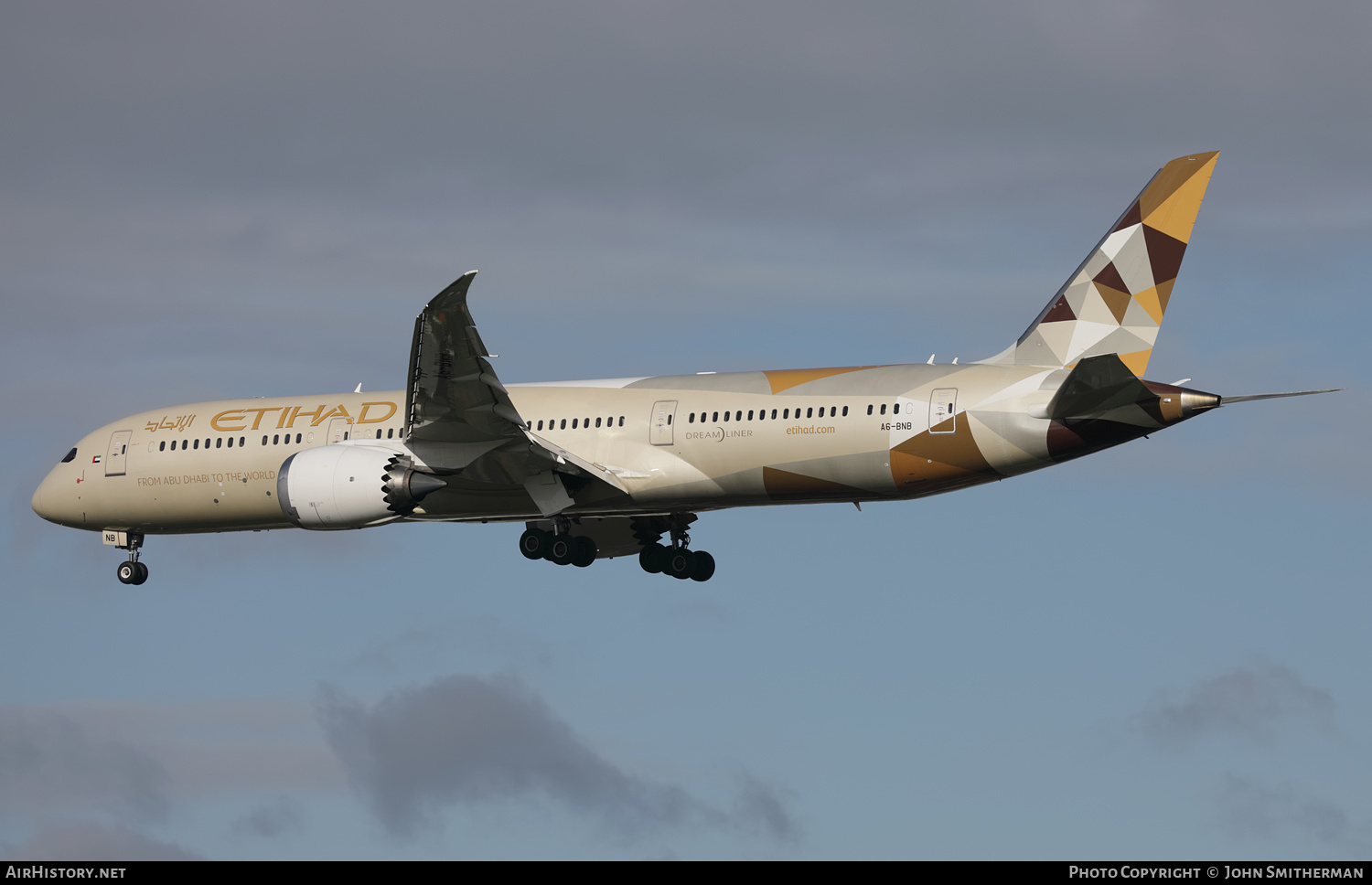Aircraft Photo of A6-BNB | Boeing 787-9 Dreamliner | Etihad Airways | AirHistory.net #404389
