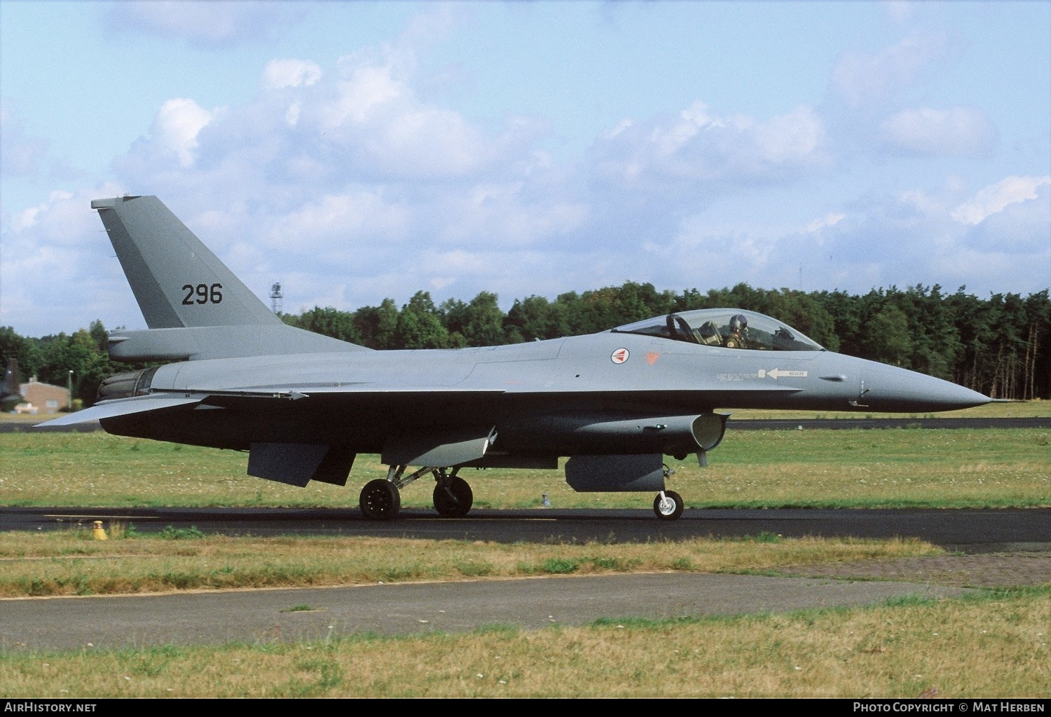 Aircraft Photo of 296 | General Dynamics F-16A Fighting Falcon | Norway - Air Force | AirHistory.net #404475