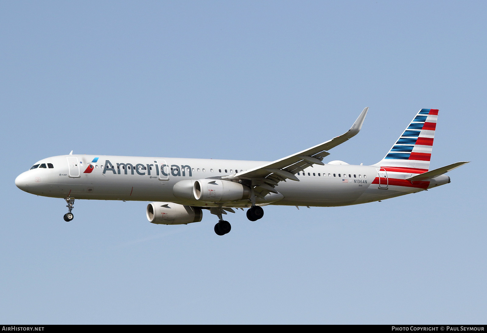 Aircraft Photo of N136AN | Airbus A321-231 | American Airlines | AirHistory.net #404483