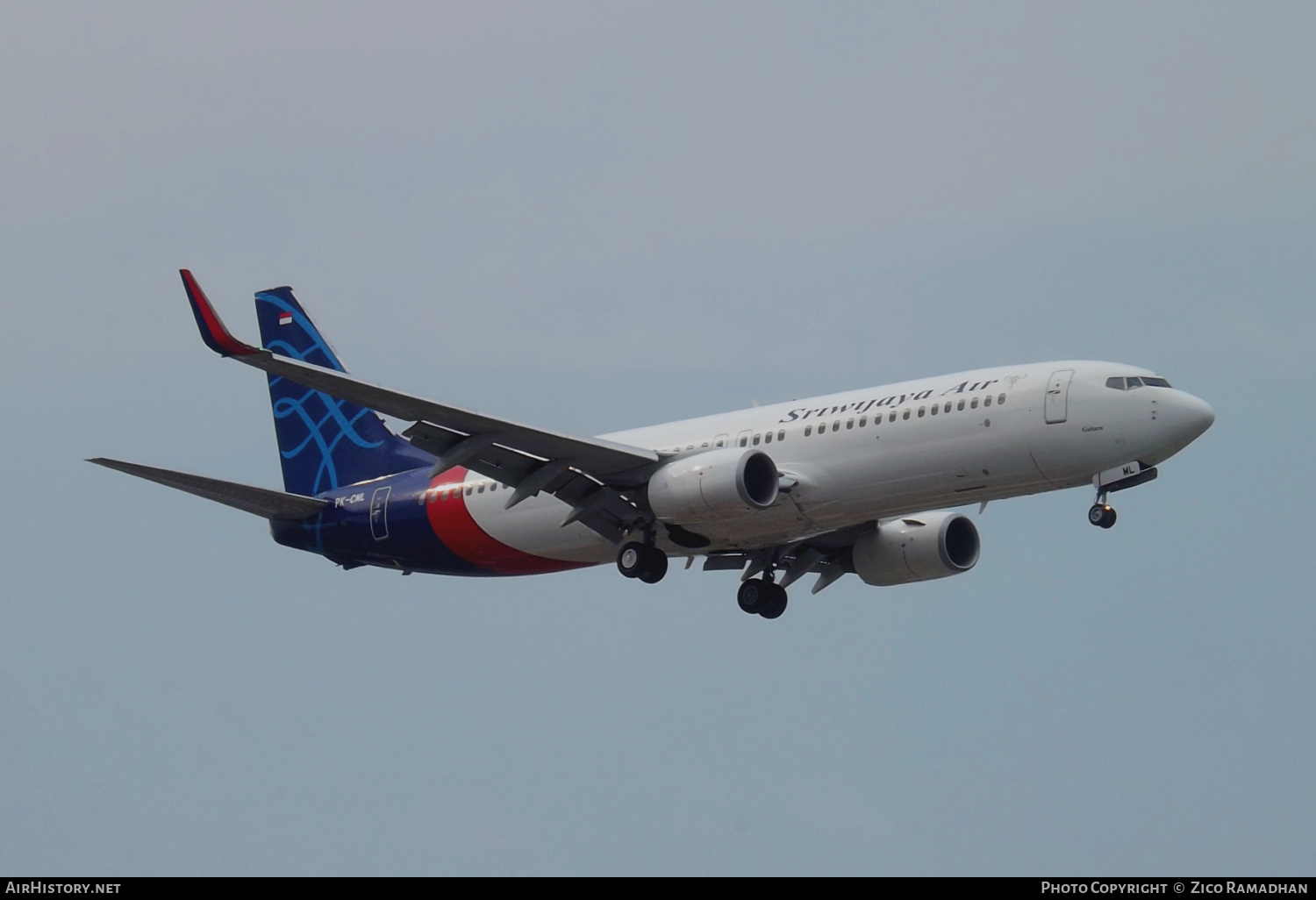 Aircraft Photo of PK-CML | Boeing 737-809 | Sriwijaya Air | AirHistory.net #404485