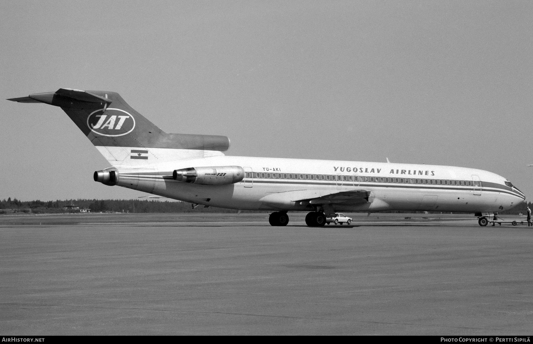 Aircraft Photo of YU-AKI | Boeing 727-2H9/Adv | JAT Yugoslav Airlines - Jugoslovenski Aerotransport | AirHistory.net #404489