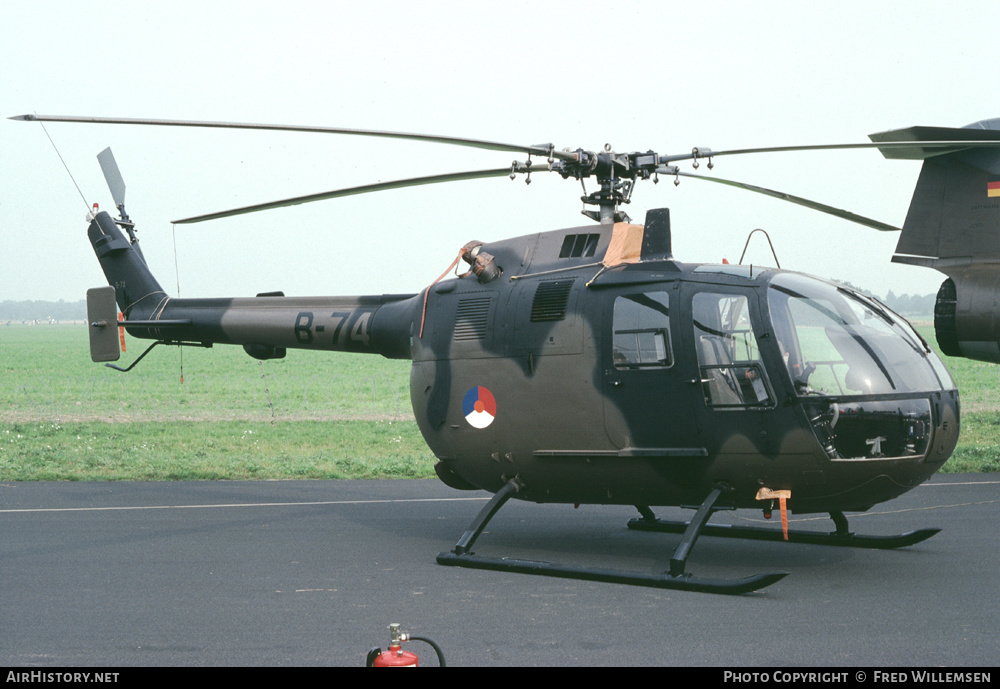 Aircraft Photo of B-74 | MBB BO-105C | Netherlands - Air Force | AirHistory.net #404508