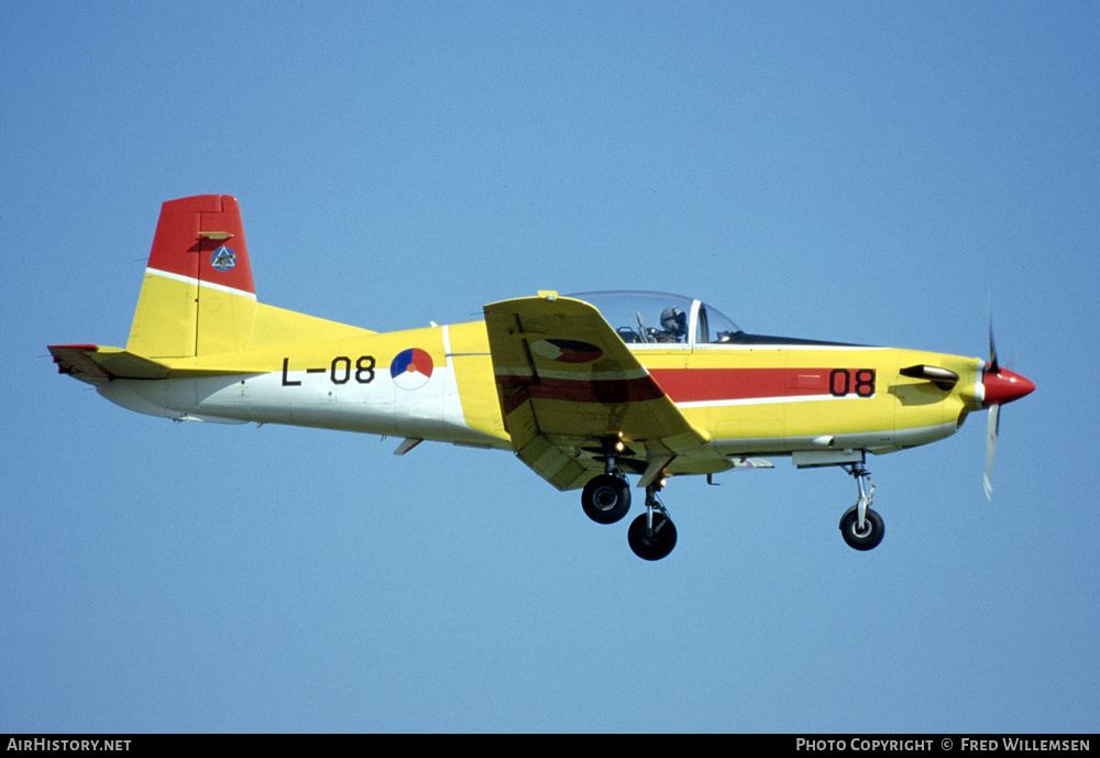 Aircraft Photo of L-08 | Pilatus PC-7 | Netherlands - Air Force | AirHistory.net #404613