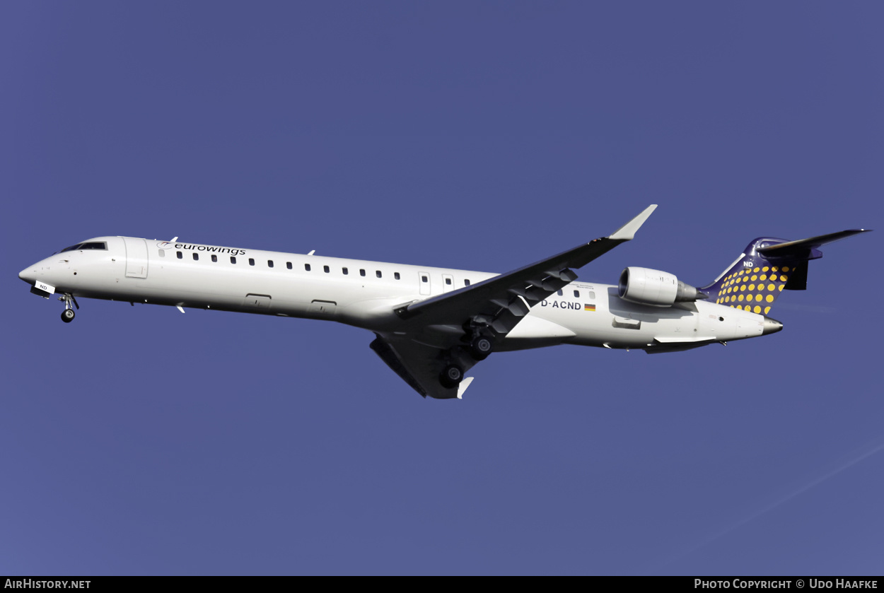 Aircraft Photo of D-ACND | Bombardier CRJ-900 NG (CL-600-2D24) | Eurowings | AirHistory.net #404630