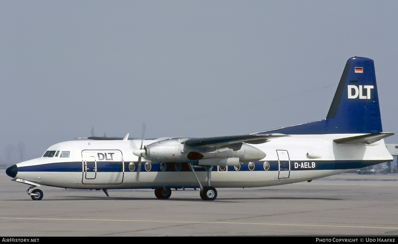 Aircraft Photo of D-AELB | Fokker F27-600 Friendship | DLT - Deutsche Luftverkehrsgesellschaft | AirHistory.net #404632