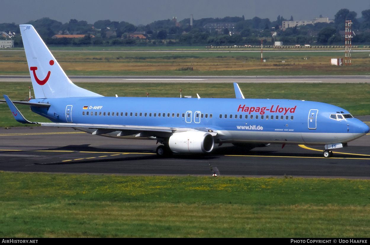 Aircraft Photo of D-AHFF | Boeing 737-8K5 | Hapag-Lloyd | AirHistory.net #404635