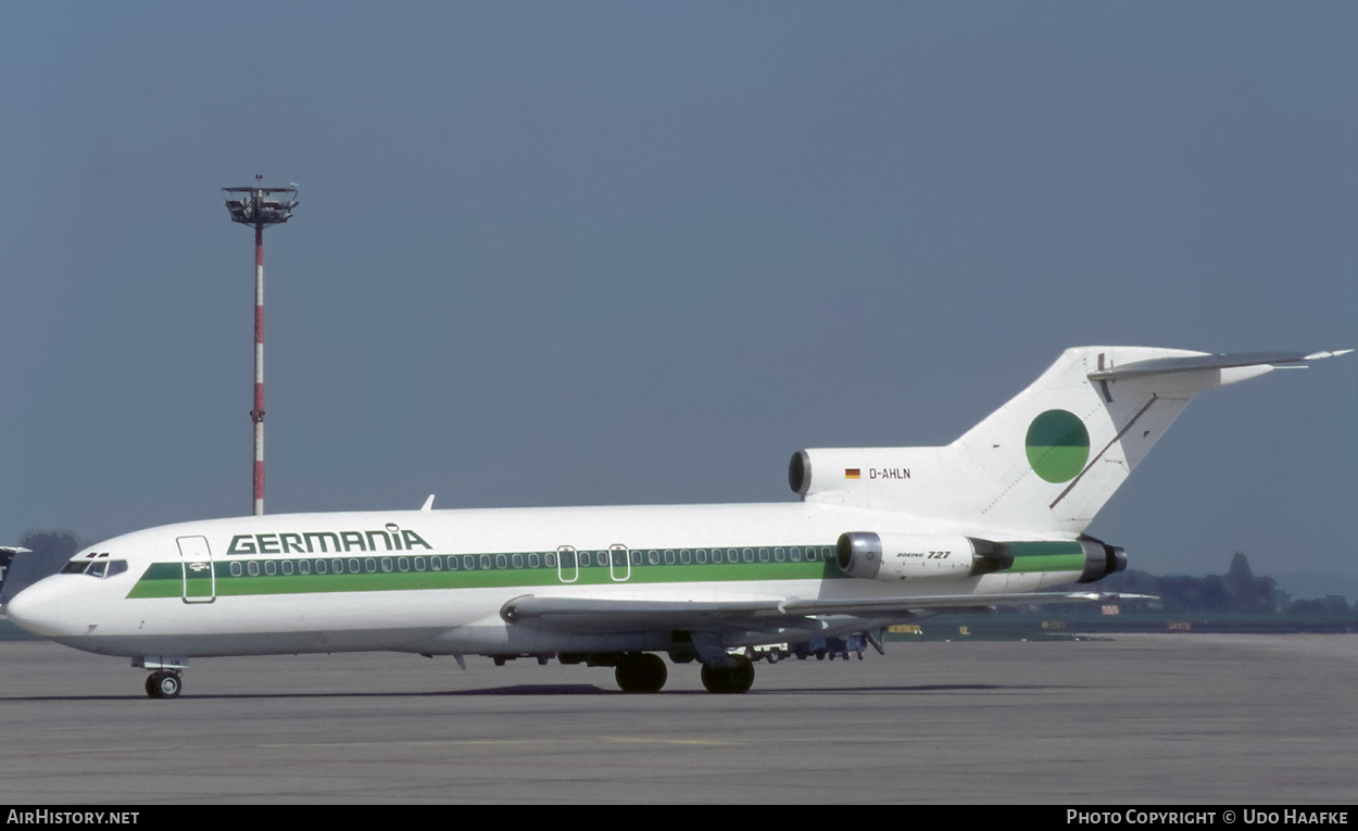 Aircraft Photo of D-AHLN | Boeing 727-81 | Germania | AirHistory.net #404637