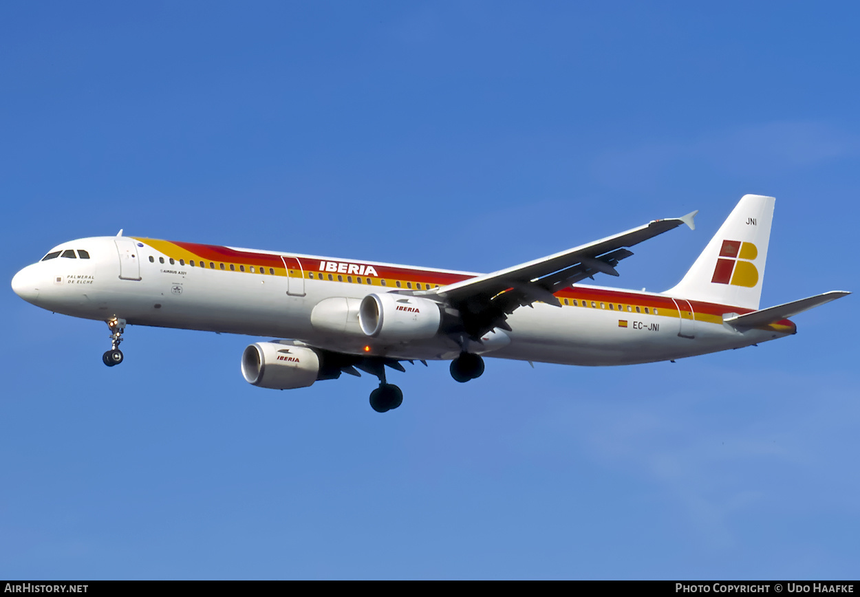 Aircraft Photo of EC-JNI | Airbus A321-211 | Iberia | AirHistory.net #404687