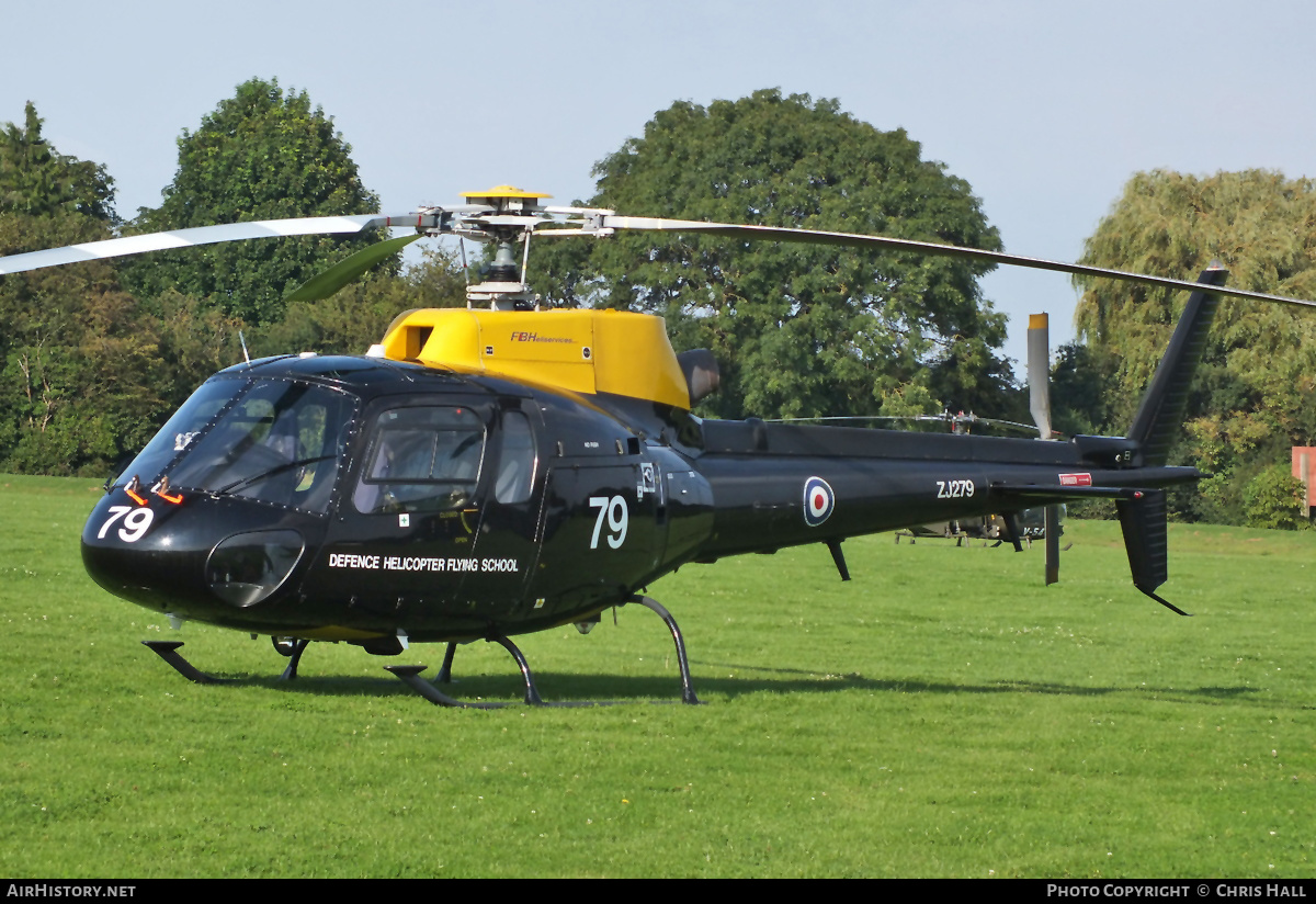 Aircraft Photo of ZJ279 | Eurocopter AS-350BB Squirrel HT1 | UK - Air Force | AirHistory.net #404709