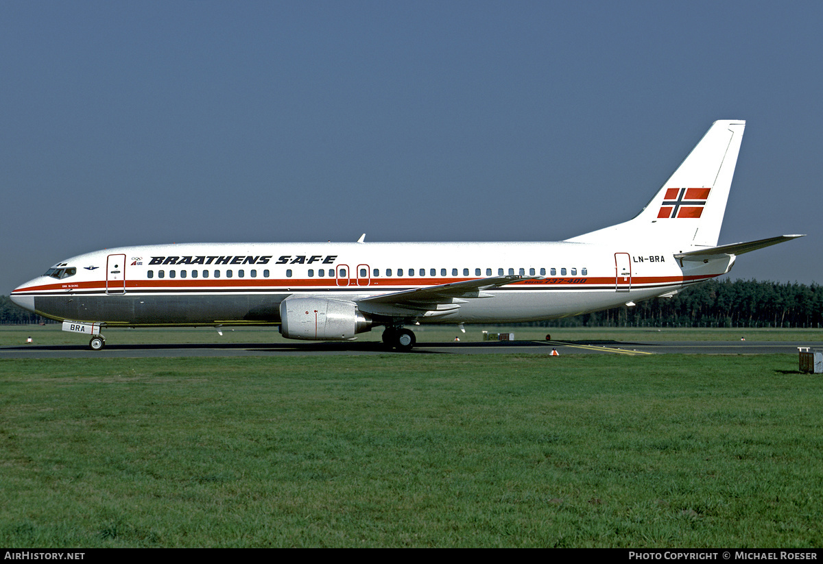 Aircraft Photo of LN-BRA | Boeing 737-405 | Braathens SAFE | AirHistory.net #404711