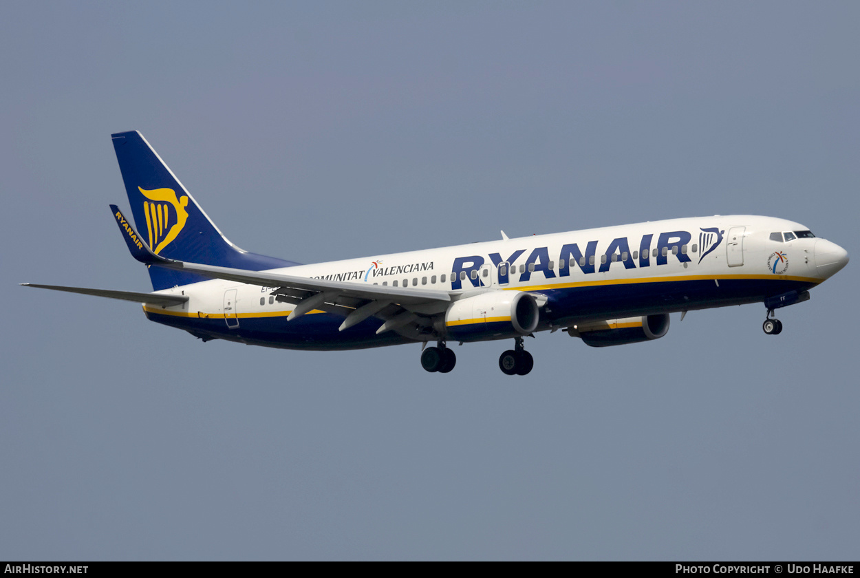 Aircraft Photo of EI-EFF | Boeing 737-8AS | Ryanair | AirHistory.net #404770