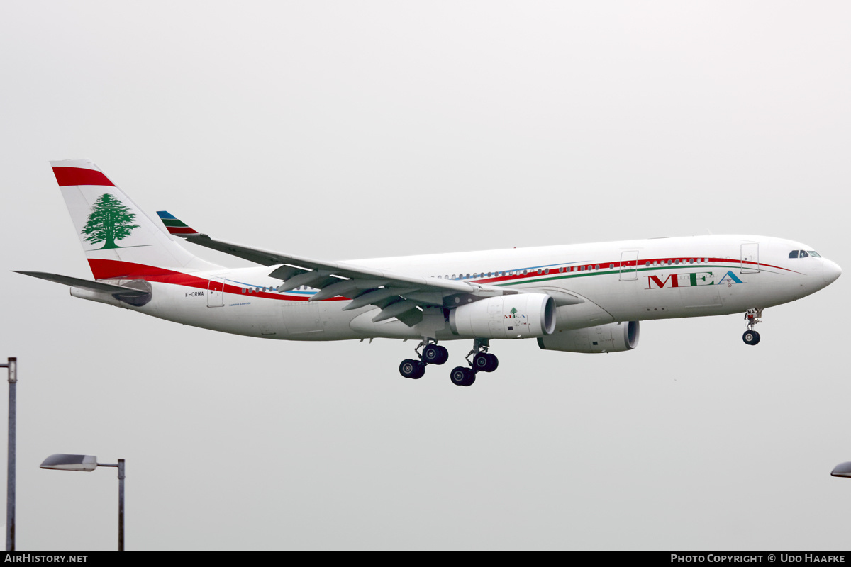 Aircraft Photo of F-ORMA | Airbus A330-243 | MEA - Middle East Airlines | AirHistory.net #404825