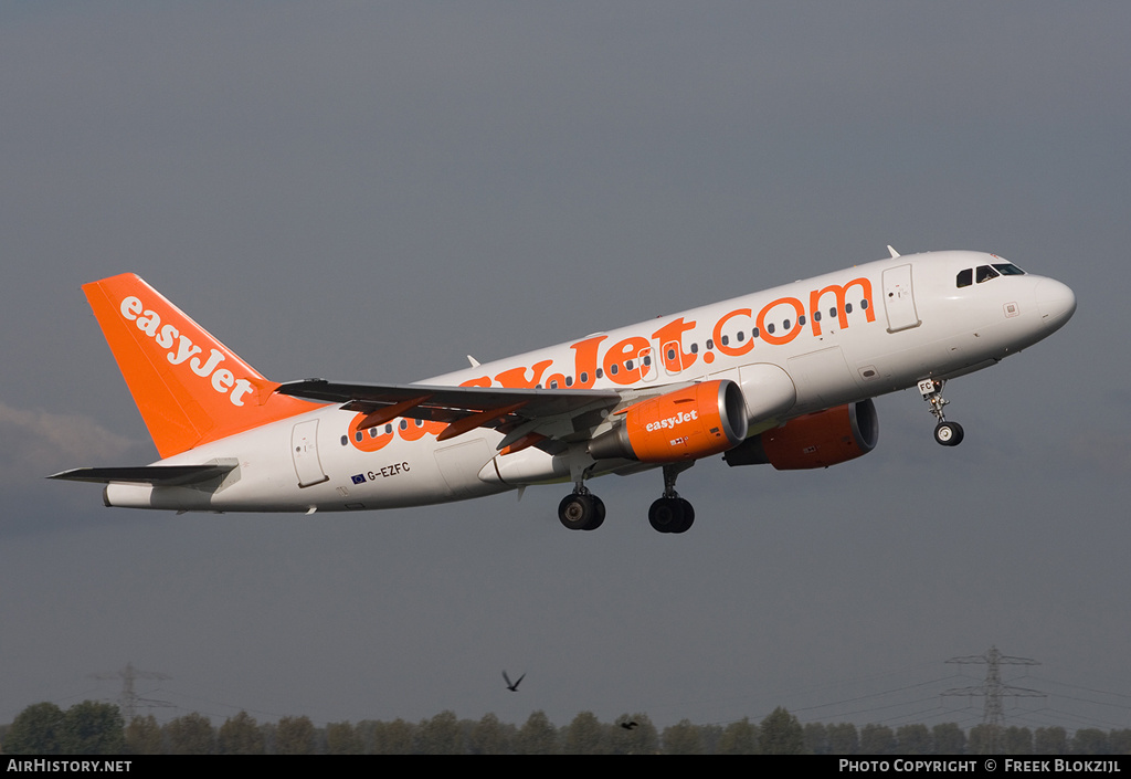 Aircraft Photo of G-EZFC | Airbus A319-111 | EasyJet | AirHistory.net #404865