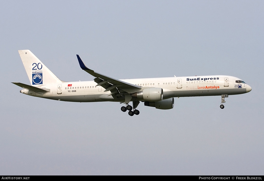 Aircraft Photo of TC-SNB | Boeing 757-2Q8 | SunExpress | AirHistory.net #404907