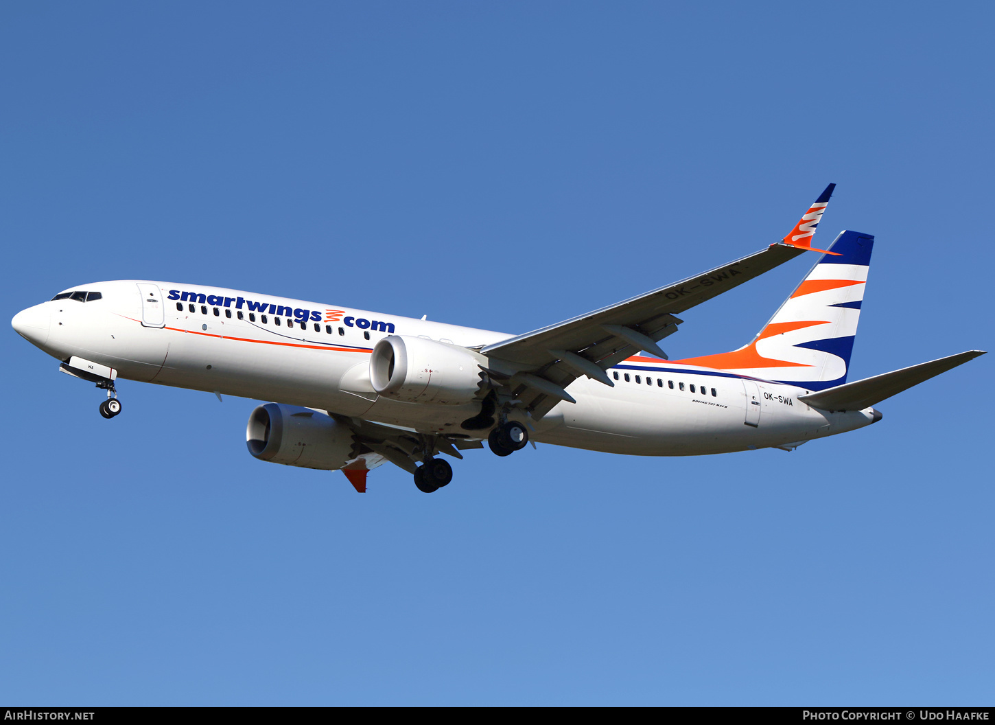 Aircraft Photo of OK-SWA | Boeing 737-8 Max 8 | Smartwings | AirHistory.net #404926