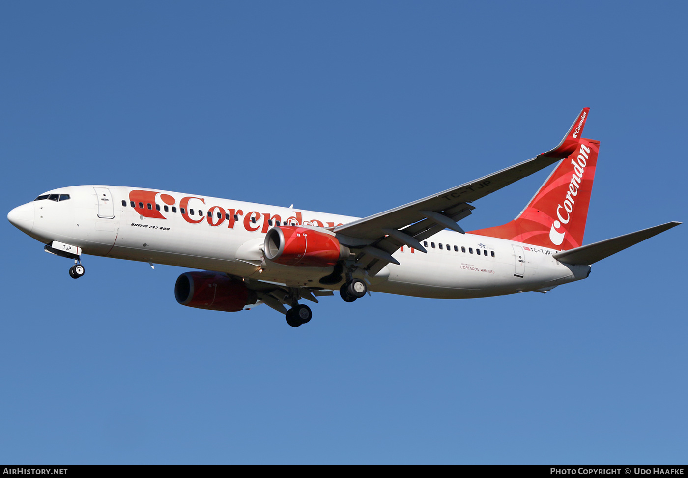 Aircraft Photo of TC-TJP | Boeing 737-8BK | Corendon Airlines | AirHistory.net #404956