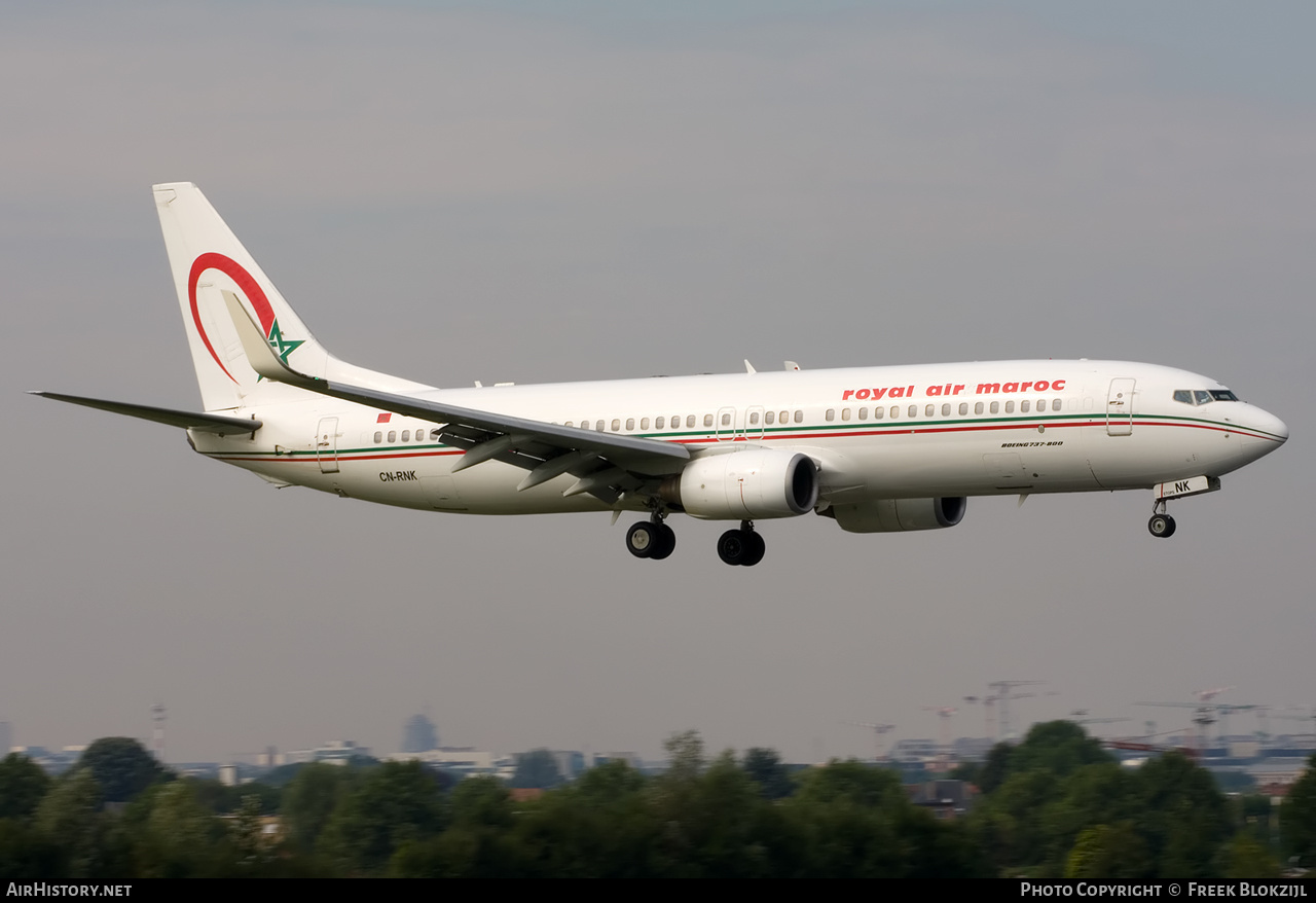Aircraft Photo of CN-RNK | Boeing 737-8B6 | Royal Air Maroc - RAM | AirHistory.net #404957