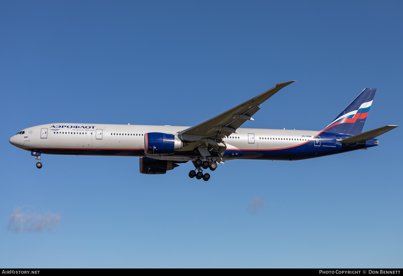 Aircraft Photo of VQ-BQM | Boeing 777-3M0/ER | Aeroflot - Russian Airlines | AirHistory.net #405034