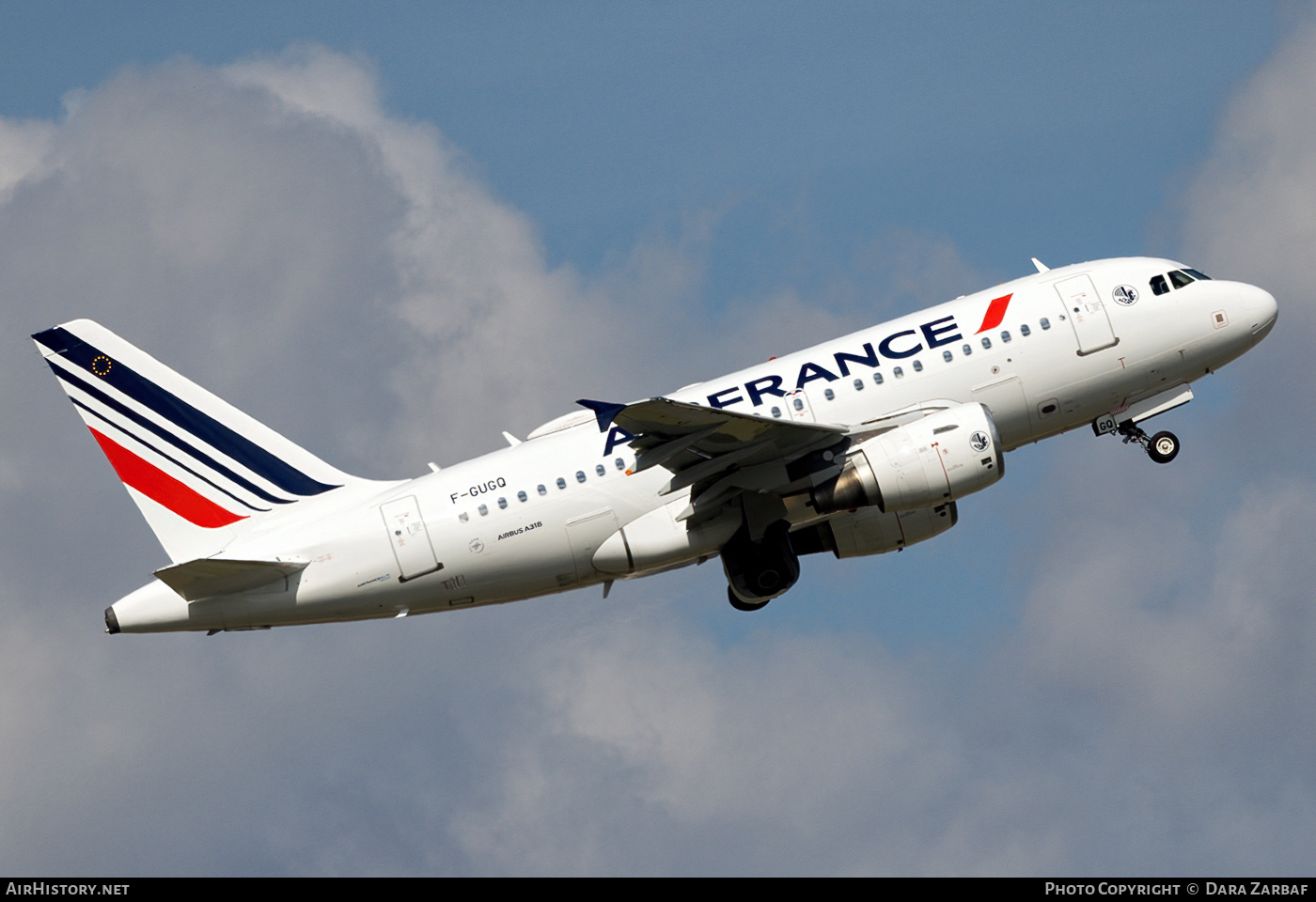 Aircraft Photo of F-GUGQ | Airbus A318-111 | Air France | AirHistory.net #405163