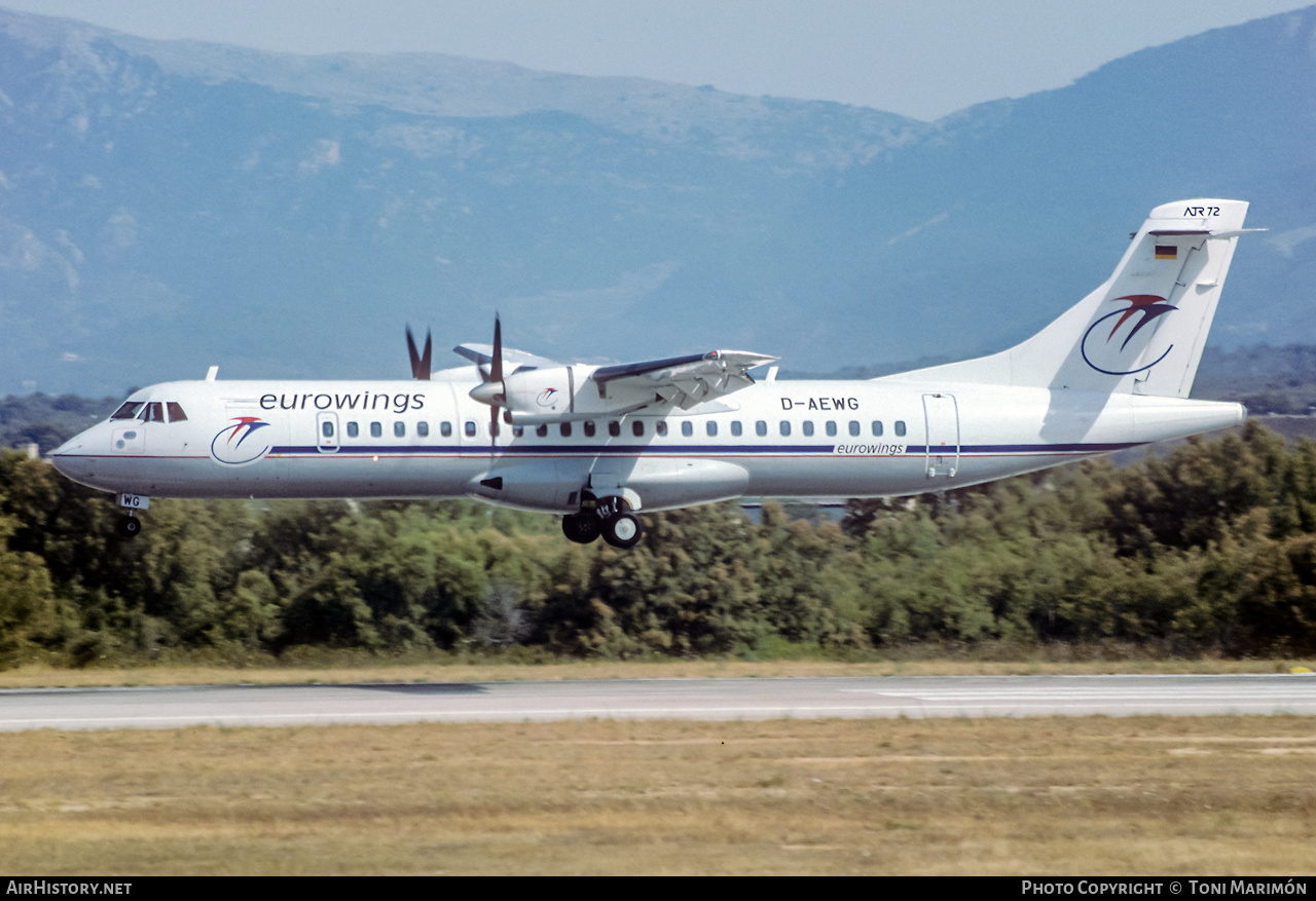 Aircraft Photo of D-AEWG | ATR ATR-72-212 | Eurowings | AirHistory.net #405174