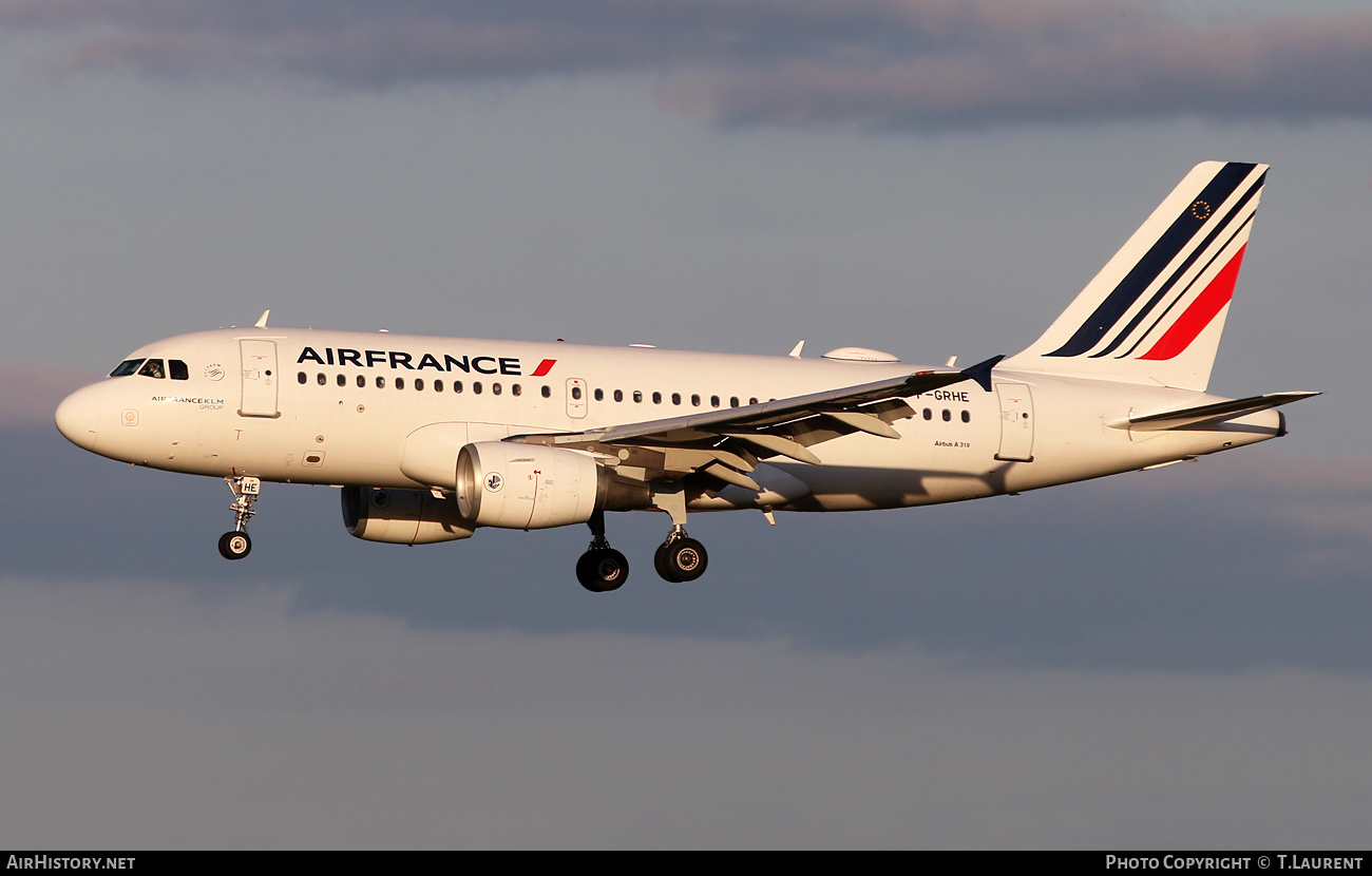 Aircraft Photo of F-GRHE | Airbus A319-111 | Air France | AirHistory.net #405180