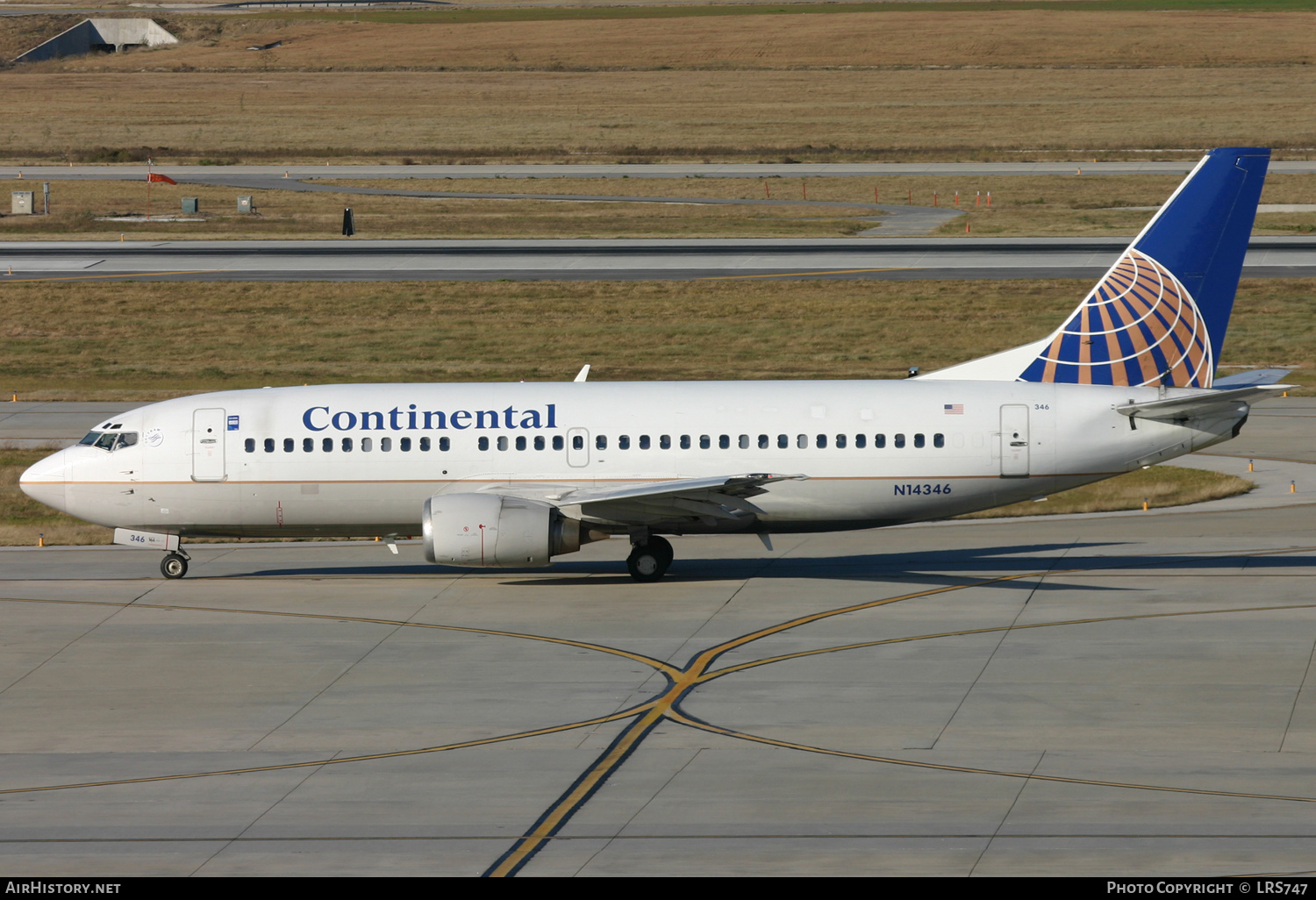 Aircraft Photo of N14346 | Boeing 737-3T0 | Continental Airlines | AirHistory.net #405238