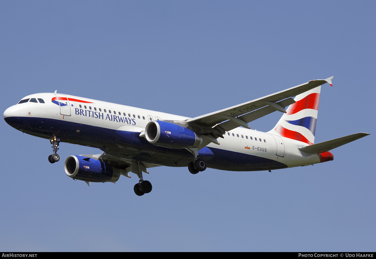 Aircraft Photo of G-EUUS | Airbus A320-232 | British Airways | AirHistory.net #405247