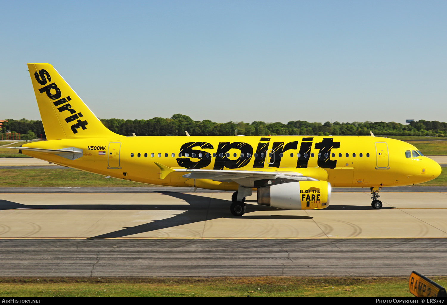 Aircraft Photo of N508NK | Airbus A319-132 | Spirit Airlines | AirHistory.net #405248