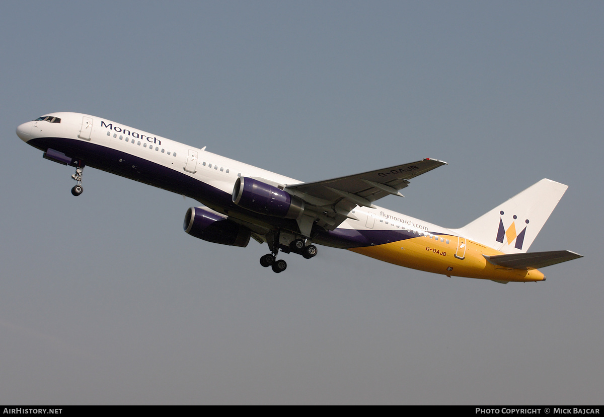 Aircraft Photo of G-DAJB | Boeing 757-2T7 | Monarch Airlines | AirHistory.net #405298