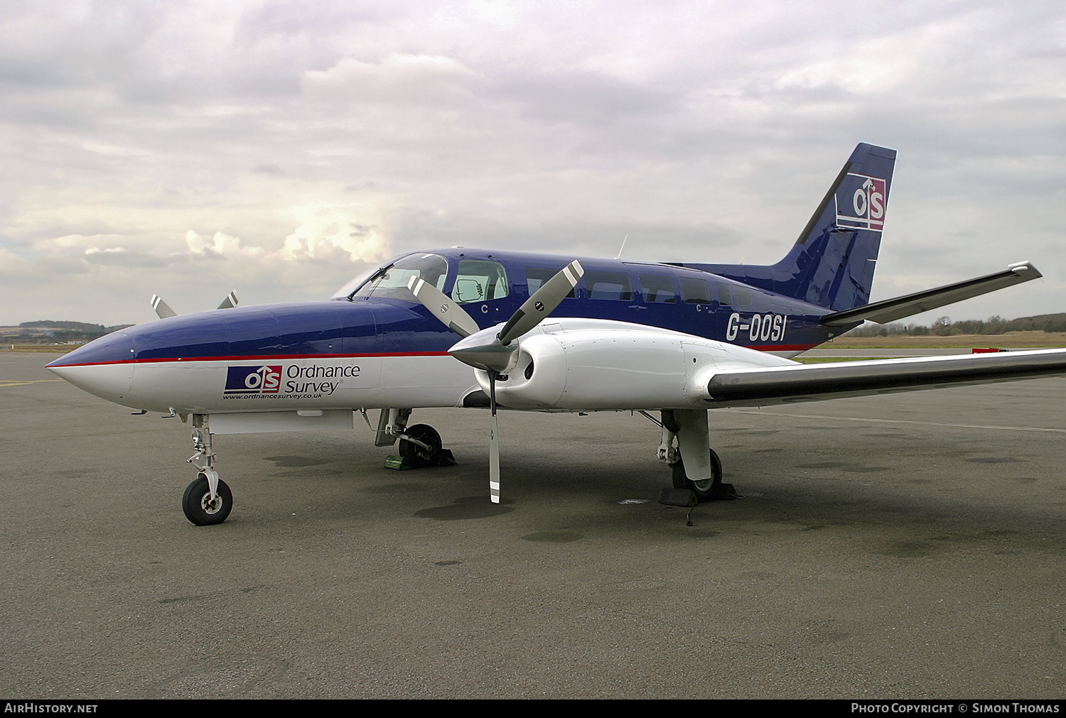 Aircraft Photo of G-OOSI | Cessna 404 Titan | Ordnance Survey | AirHistory.net #405329