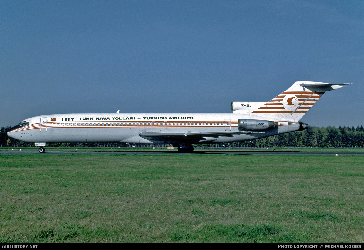 Aircraft Photo of TC-JBJ | Boeing 727-2F2/Adv | THY Türk Hava Yolları - Turkish Airlines | AirHistory.net #405367