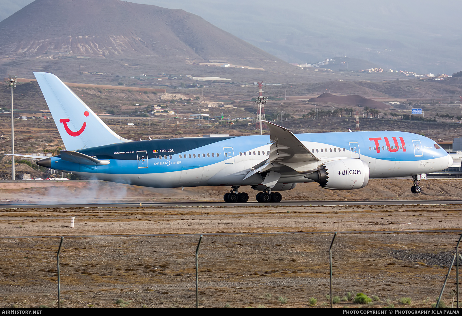 Aircraft Photo of OO-JDL | Boeing 787-8 Dreamliner | TUI | AirHistory.net #405460