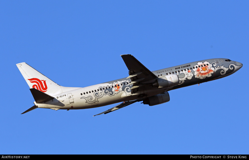 Aircraft Photo of B-5178 | Boeing 737-86N | Air China | AirHistory.net #405470