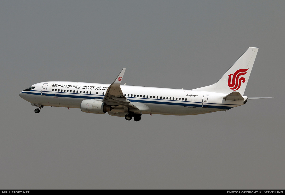 Aircraft Photo of B-5486 | Boeing 737-89L | Beijing Airlines | AirHistory.net #405489