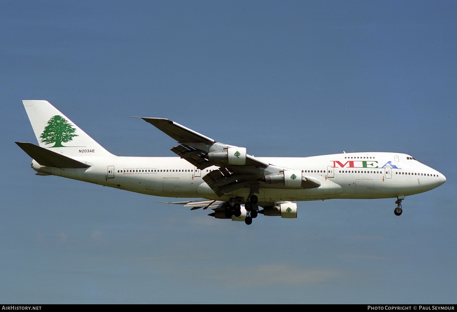 Aircraft Photo of N203AE | Boeing 747-2B4BM | MEA - Middle East Airlines | AirHistory.net #405506