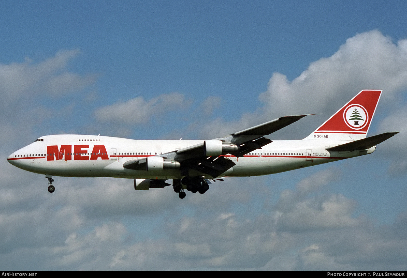 Aircraft Photo of N204AE | Boeing 747-2B4BM | MEA - Middle East Airlines | AirHistory.net #405509