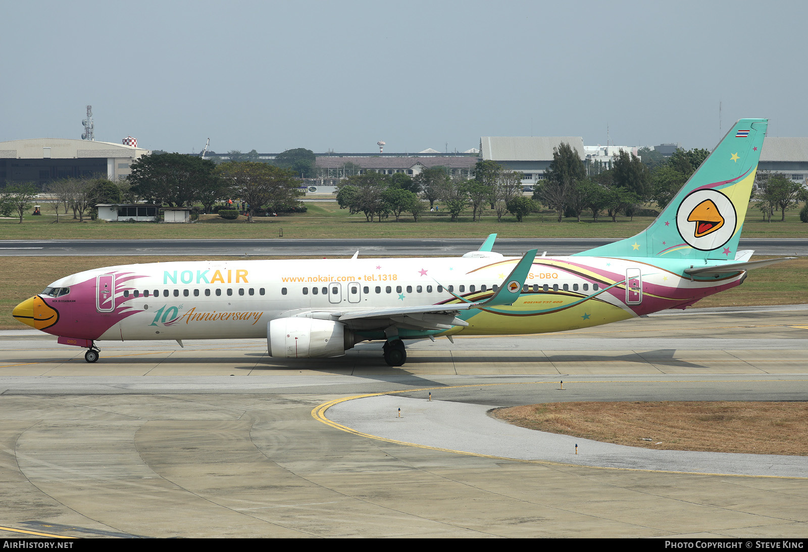 Aircraft Photo of HS-DBQ | Boeing 737-86J | Nok Air | AirHistory.net #405527