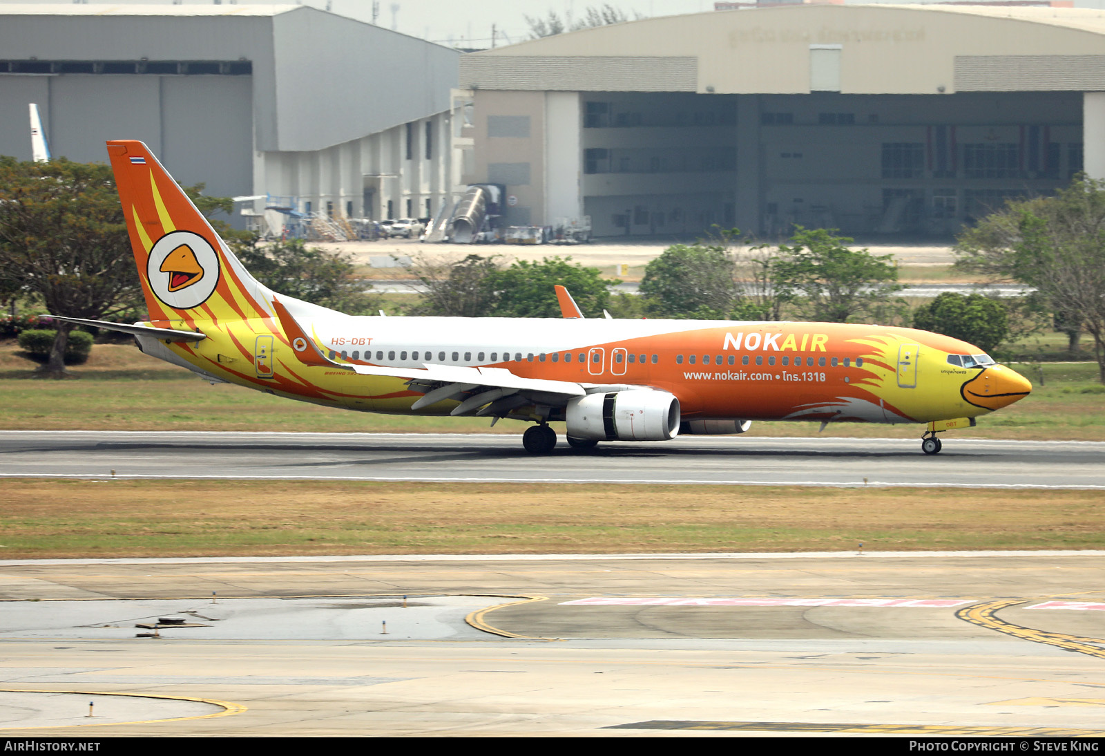 Aircraft Photo of HS-DBT | Boeing 737-88L | Nok Air | AirHistory.net #405528