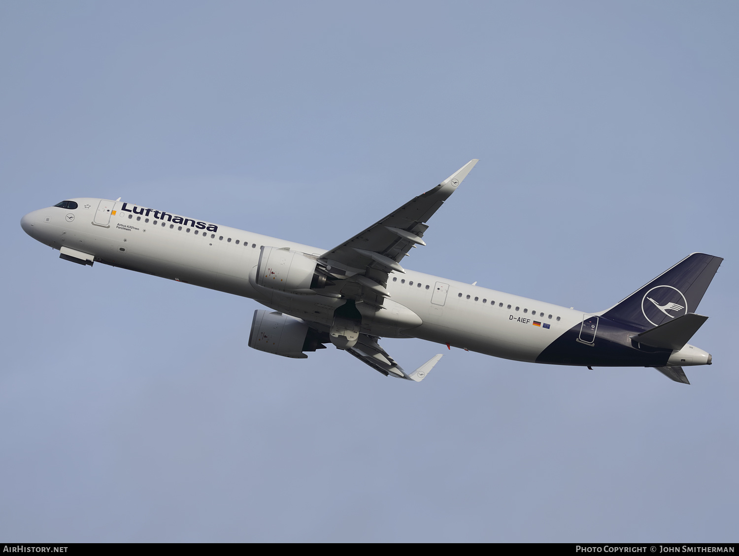 Aircraft Photo of D-AIEF | Airbus A321-271NX | Lufthansa | AirHistory.net #405576