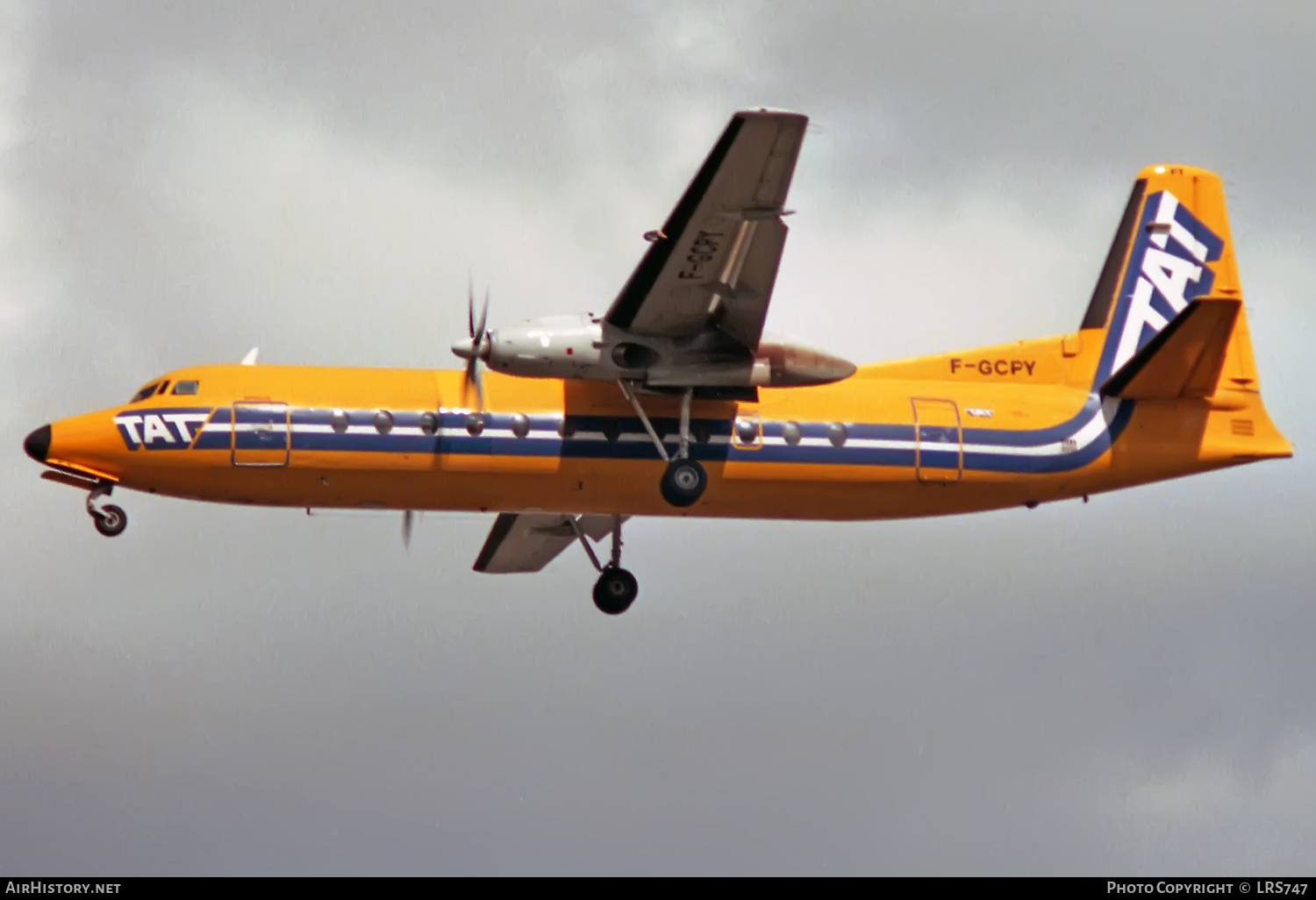 Aircraft Photo of F-GCPY | Fairchild Hiller FH-227B | TAT - Transport Aérien Transrégional | AirHistory.net #405583