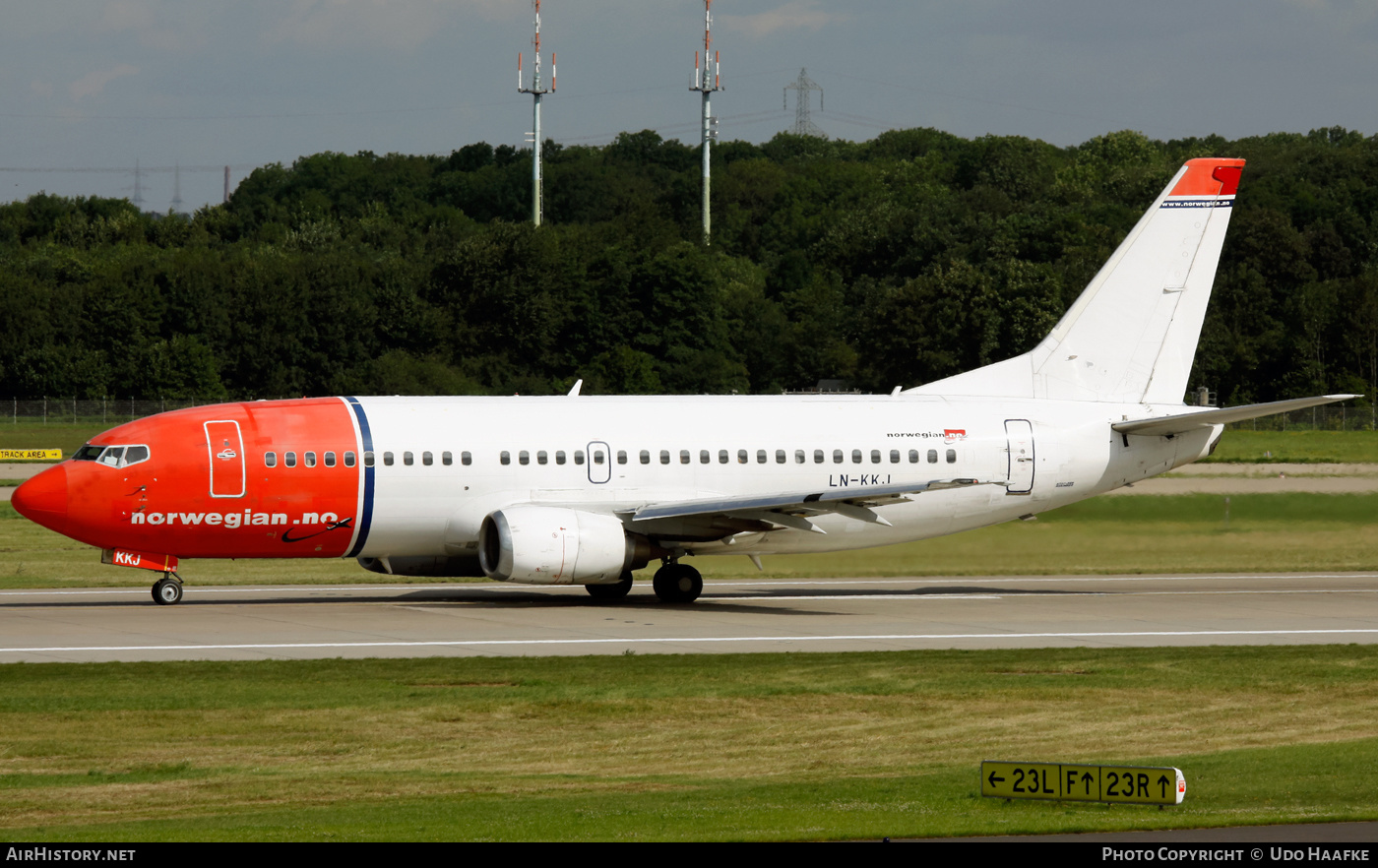 Aircraft Photo of LN-KKJ | Boeing 737-36N | Norwegian | AirHistory.net #405673