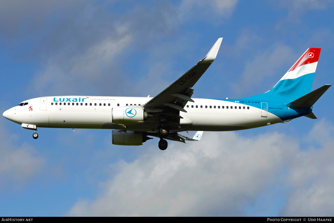 Aircraft Photo of LX-LGV | Boeing 737-8C9 | Luxair | AirHistory.net #405676
